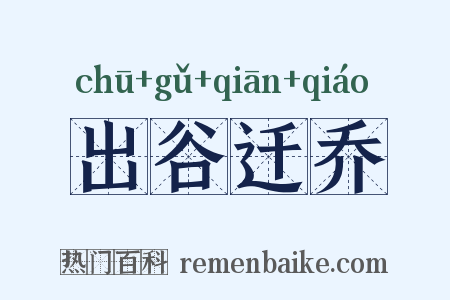 出谷迁乔是什么意思的图片